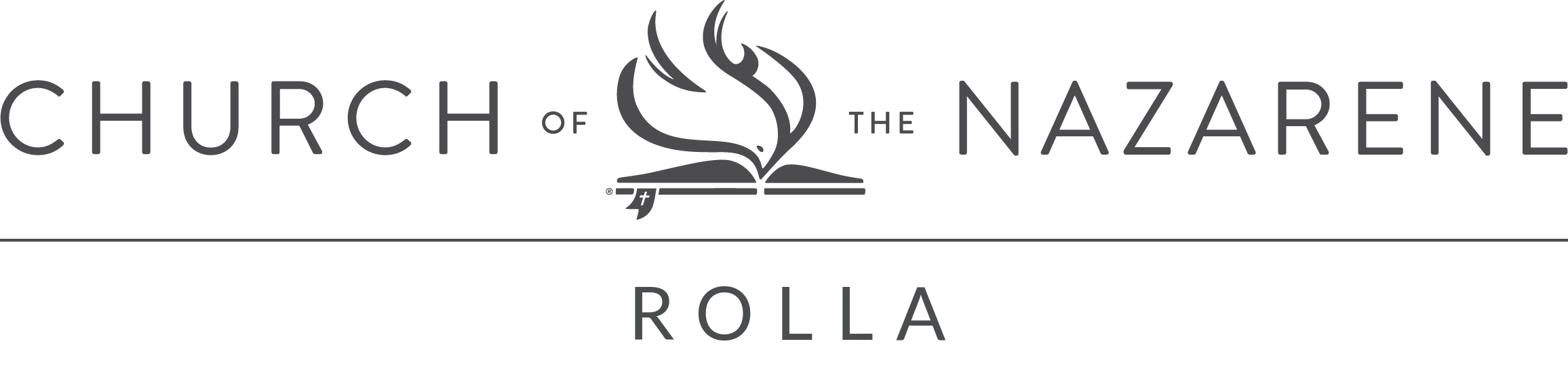 Rolla Gray Logo At Rolla Church Of The Nazarene Church In Rolla, MO